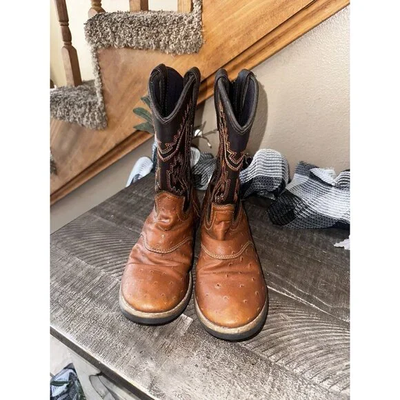 Rodeo Ropers Boots Kids Youth Size 4 - Picture 2 of 5